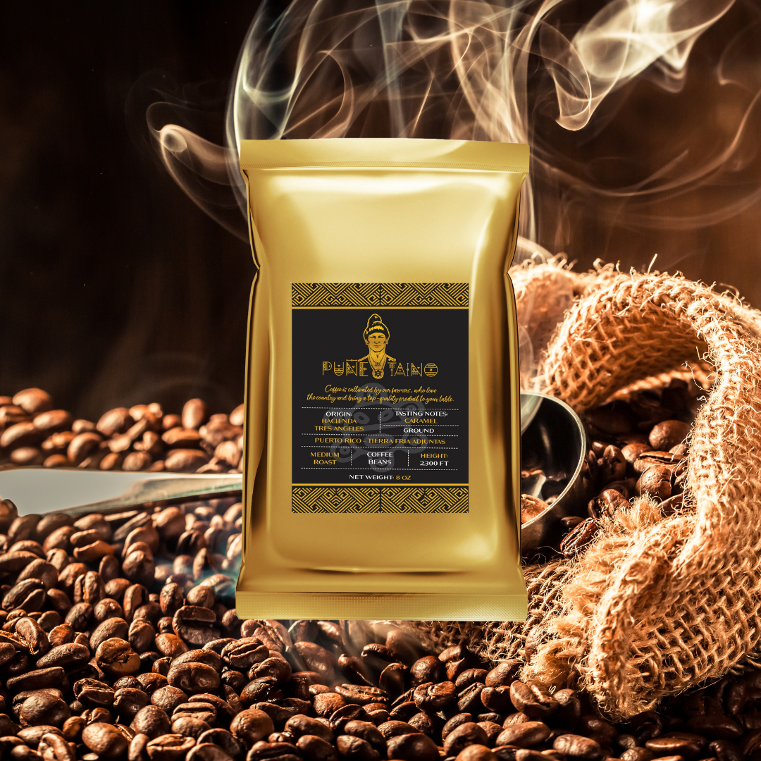 Puñe-Taino 8oz Premium Puerto Rican Ground Coffee – Rich Tradition, Bold Flavor