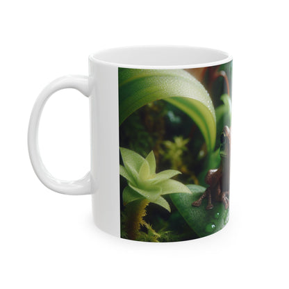 Whimsical Frog Ceramic Mug - Perfect Gift for Nature Lovers