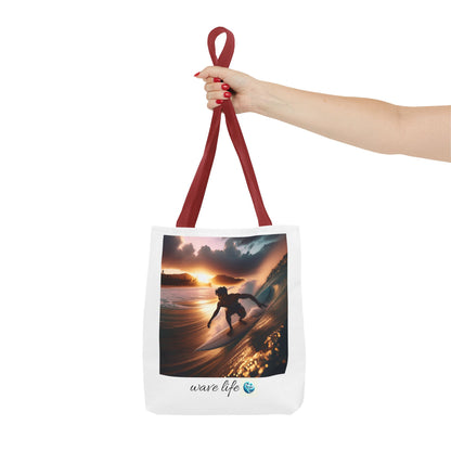 Surfing Vibes Tote Bag - Wave Life & Surfing Design