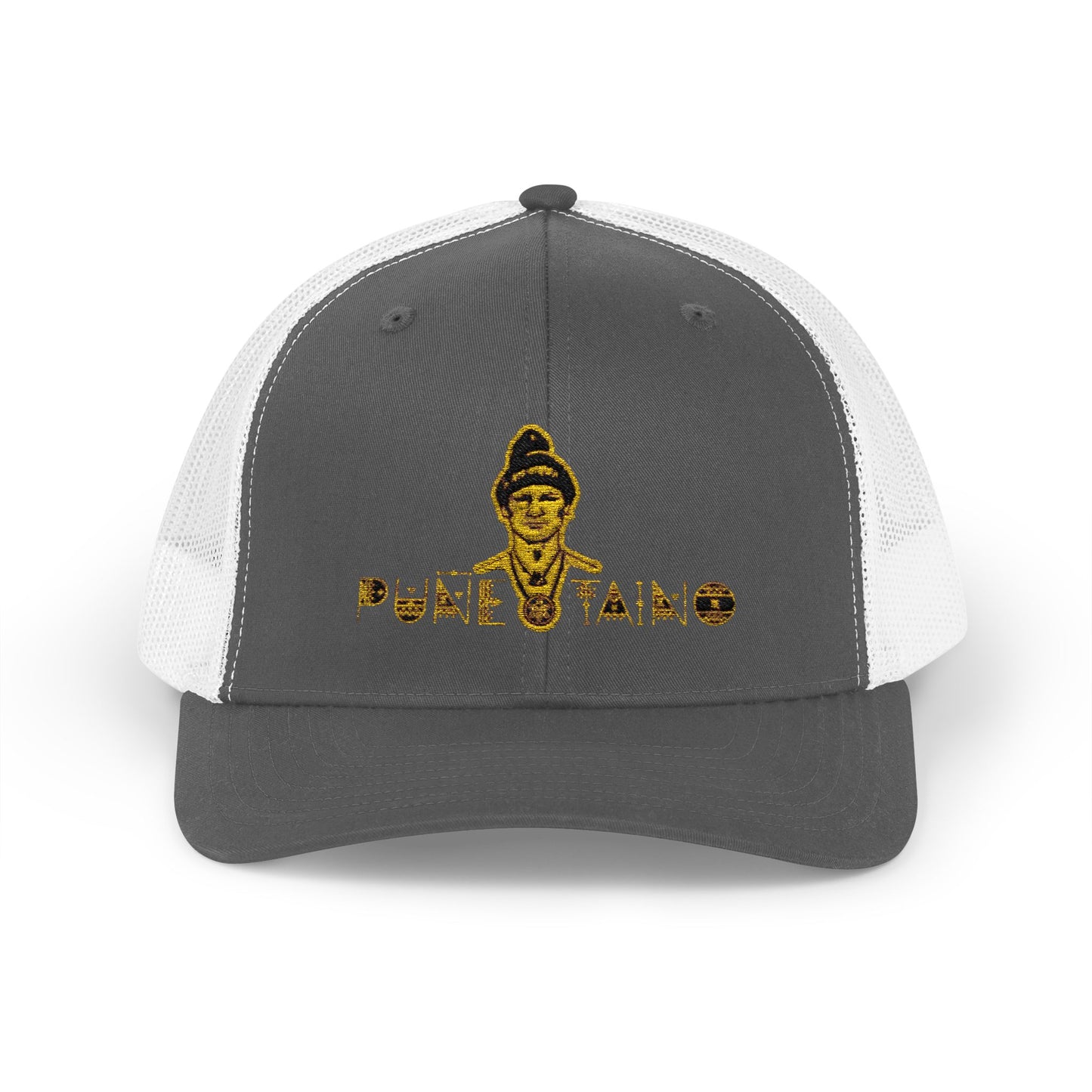 Gold Phantom Trucker Cap - Urban Style, Snapback Hat for Festivals, Outdoor Events, Gift for Him, Unisex Fashion Accessory