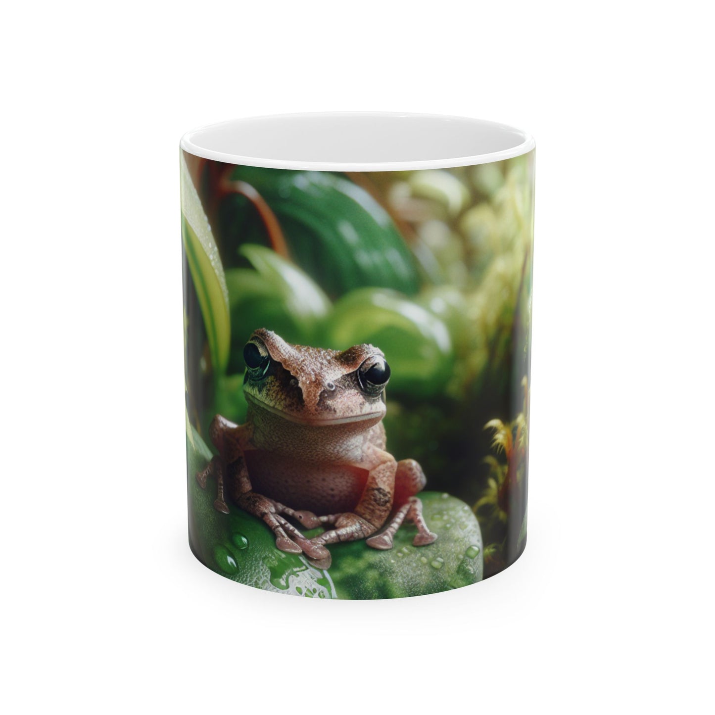Whimsical Frog Ceramic Mug - Perfect Gift for Nature Lovers