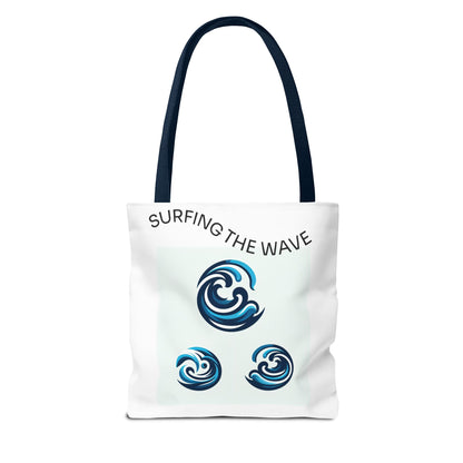 Wave Life Surfing Tote Bag - Perfect for Beach Lovers & Everyday Use