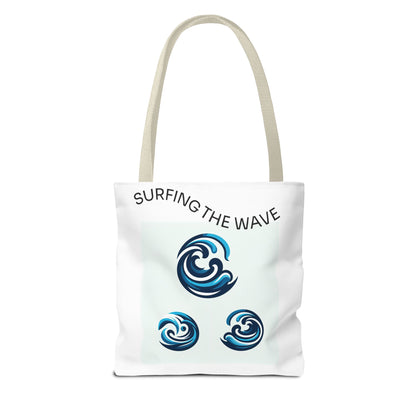 Wave Life Surfing Tote Bag - Perfect for Beach Lovers & Everyday Use