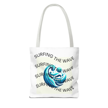 Surfing Vibes Tote Bag - Wave Life & Surfing Design
