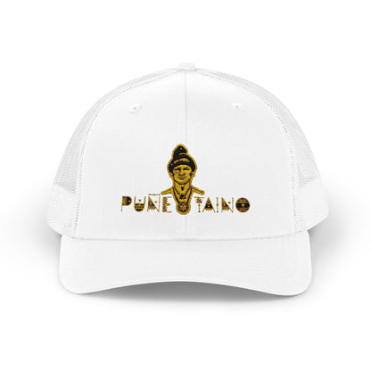 Gold Phantom Trucker Cap - Urban Style, Snapback Hat for Festivals, Outdoor Events, Gift for Him, Unisex Fashion Accessory