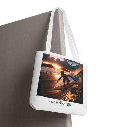 Surfing Vibes Tote Bag - Wave Life & Surfing Design