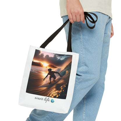 Surfing Vibes Tote Bag - Wave Life & Surfing Design