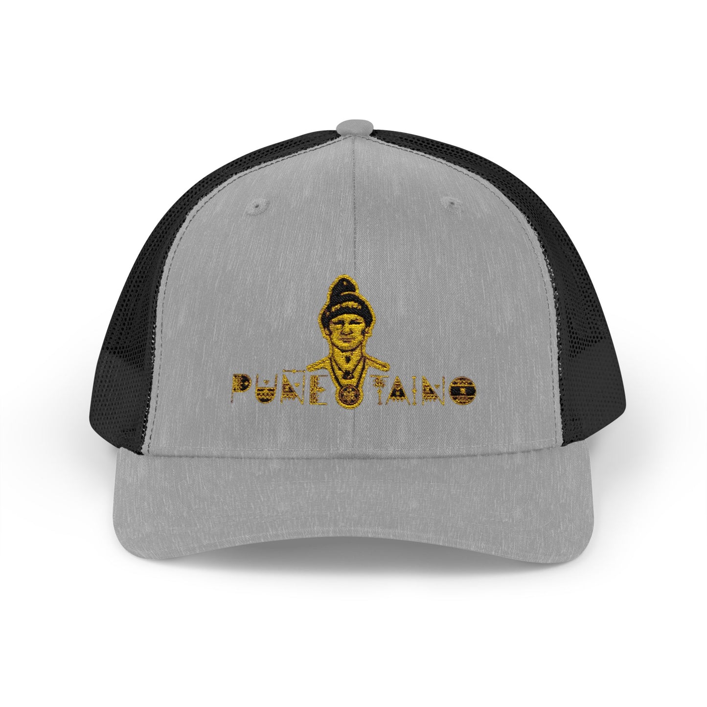 Gold Phantom Trucker Cap - Urban Style, Snapback Hat for Festivals, Outdoor Events, Gift for Him, Unisex Fashion Accessory