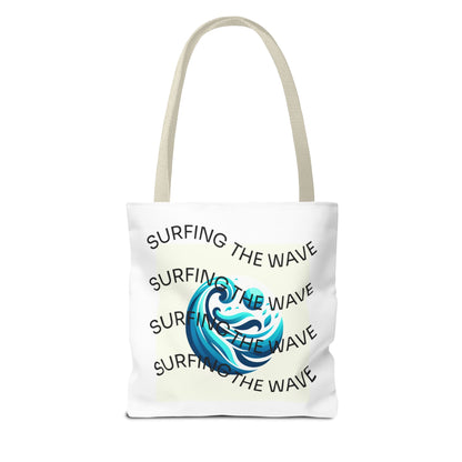 Surfing Vibes Tote Bag - Wave Life & Surfing Design