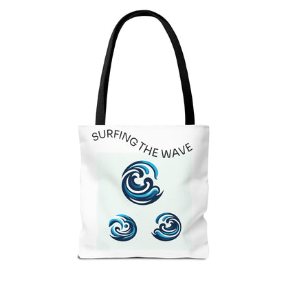 Wave Life Surfing Tote Bag - Perfect for Beach Lovers & Everyday Use