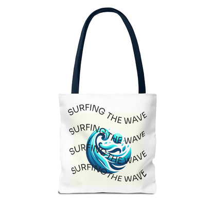 Surfing Vibes Tote Bag - Wave Life & Surfing Design