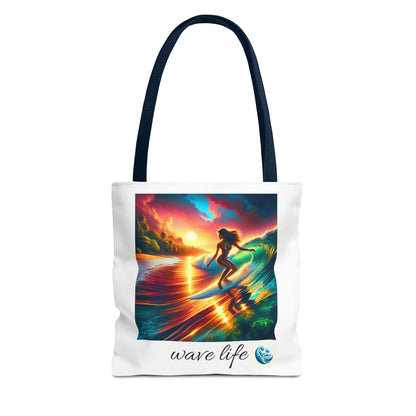 Wave Life Surfing Tote Bag - Perfect for Beach Lovers & Everyday Use