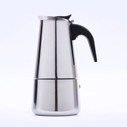 Pune Taino Coffee Electric Moka Pot – 9-Cup Stainless Steel Espresso Maker