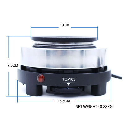 Pune Taino Coffee Electric Moka Pot – 9-Cup Stainless Steel Espresso Maker